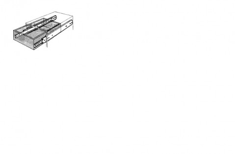 15" 5 lb Cap Full Extension Undermount Slide PRO 500  ** CALL STORE FOR AVAILABILITY AND TO PLACE ORDER **
